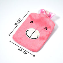 Pink small Hot Water Bag with Cover for Pain Relief, Neck, Shoulder Pain and Hand, Feet Warmer, Menstrual Cramps.