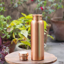 Copper Water Bottle 2 Glasses with Gift Box (3 Pcs Set)