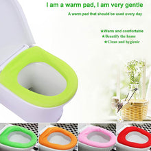 Bathroom Soft Thicker Warmer Stretchable Washable Cloth Toilet Seat Cover (1pc)