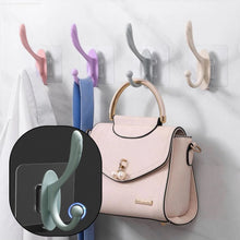 Self-adhesive wall hook, plastic, simple installation.