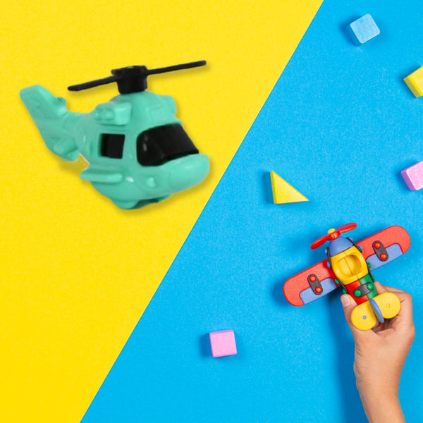 Small DIY Helicopter Toy, Small Kid's Toy, Rotating Tail  Wing DIY Helicopter (30 Pc Set)