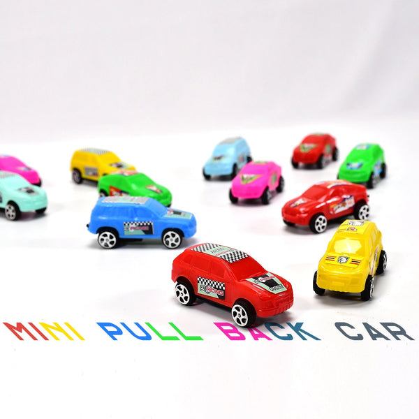 Multicolor pull and push car set