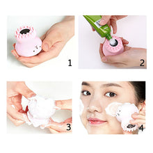 Octopus-shaped silicone facial brush for gentle cleansing and massaging.