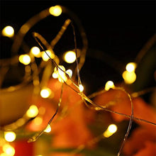 String lights for wine bottles, LED and copper wire