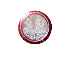 Silver color Coin for Gift & Pooja (Metal is not silver)